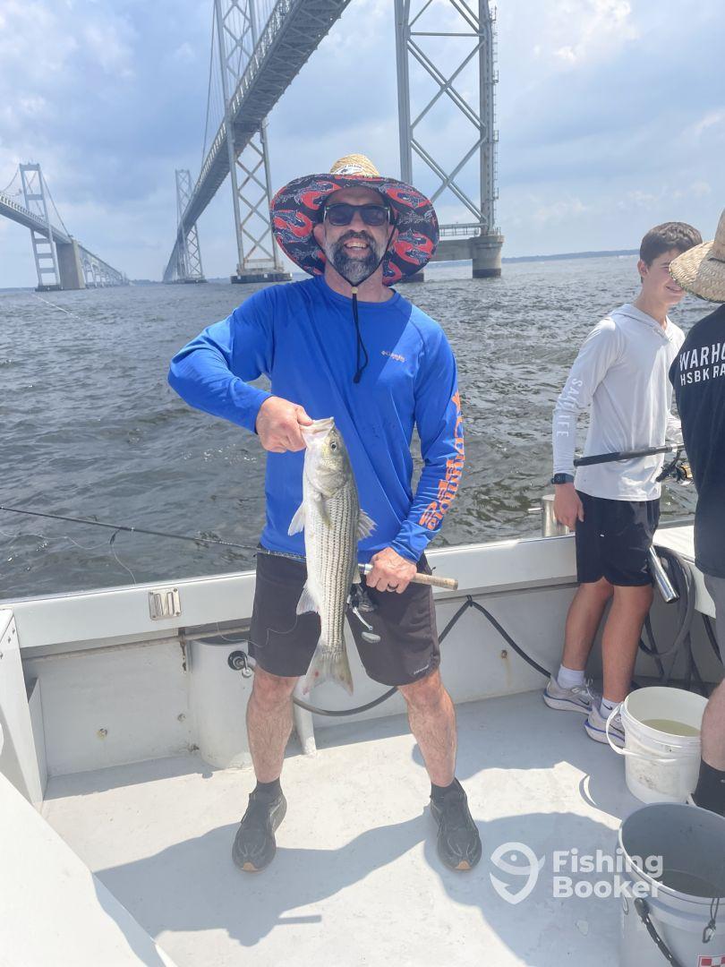 A great day for fishing in the bay