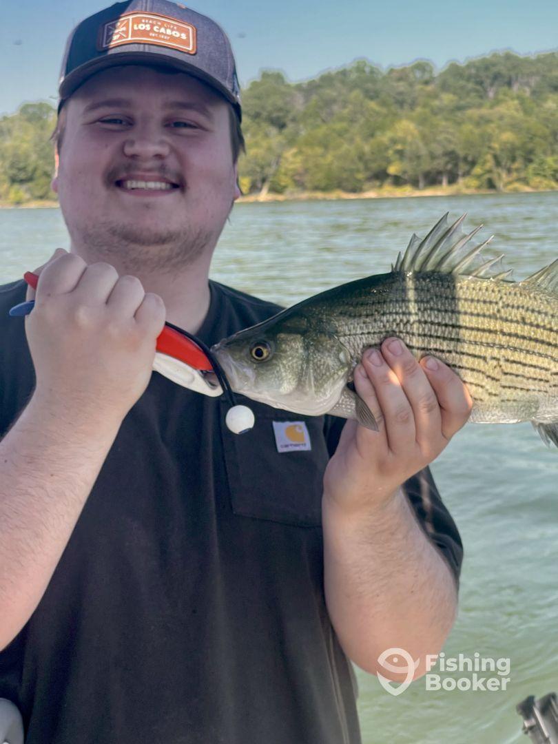 Great Day fishing on the lake with Brian
